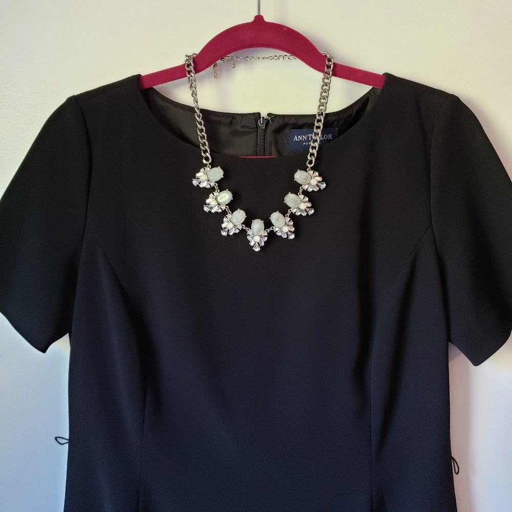 Ann Taylor Petite  black dress size 8